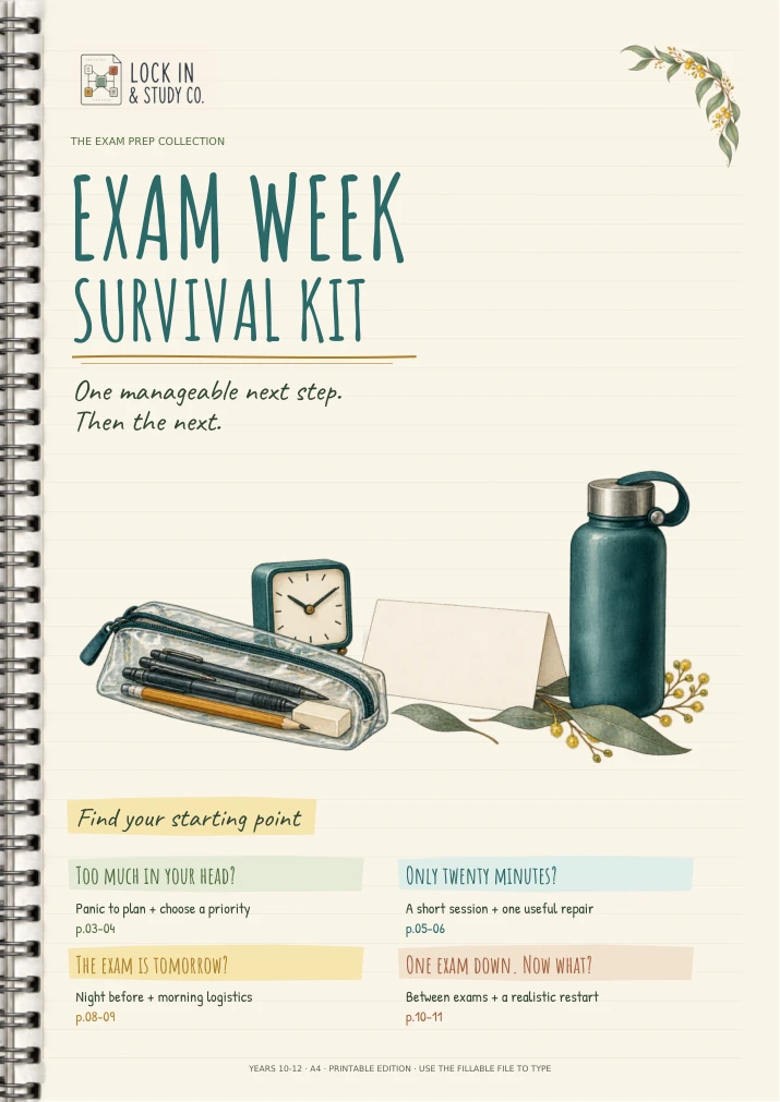 Exam Week Survival Kit, cover