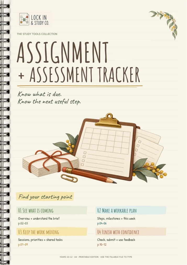 Assignment + Assessment Tracker, cover